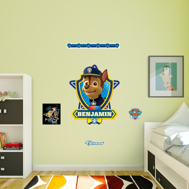 Paw Patrol – Chase Badge – With Personalized Name – Official Nickelodeon – Vinyl Transfer Decals #2