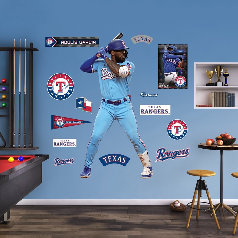 Adolis Garca – RealBig Collection – Official MLB – Texas Rangers – Reusable Vinyl Wall Decals #2