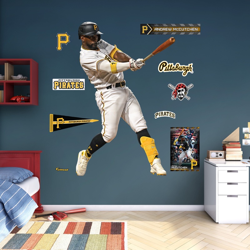 Andrew McCutchen – RealBig Collection – Official MLB – Pittsburgh Pirates – Reusable Vinyl Wall Decals