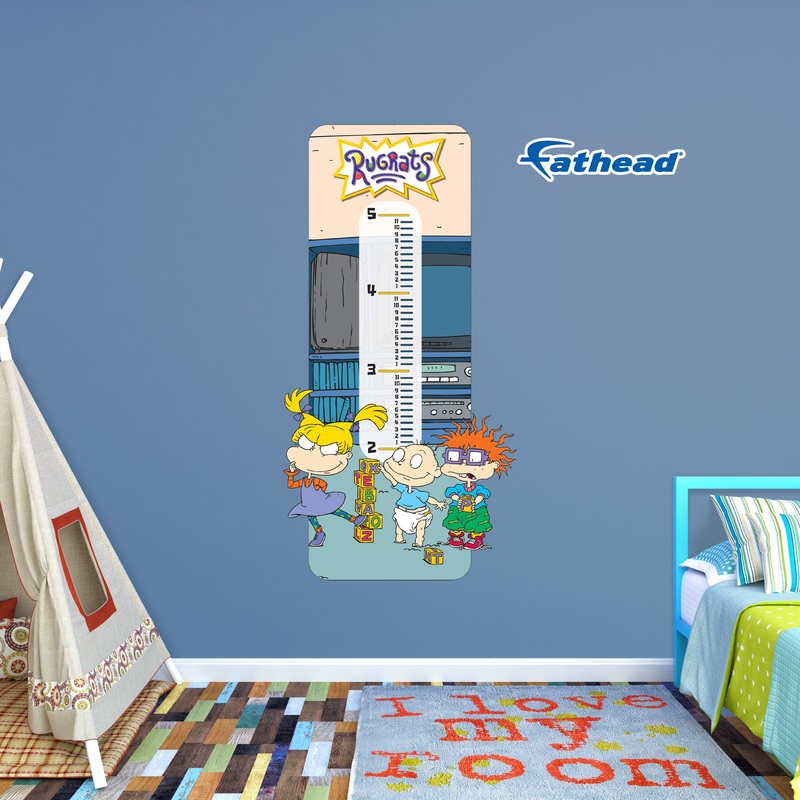 Angelica, Chuckie, and Dil – Growth Chart – Official Nickelodeon – Rugrats – Reusable Vinyl Wall Decals
