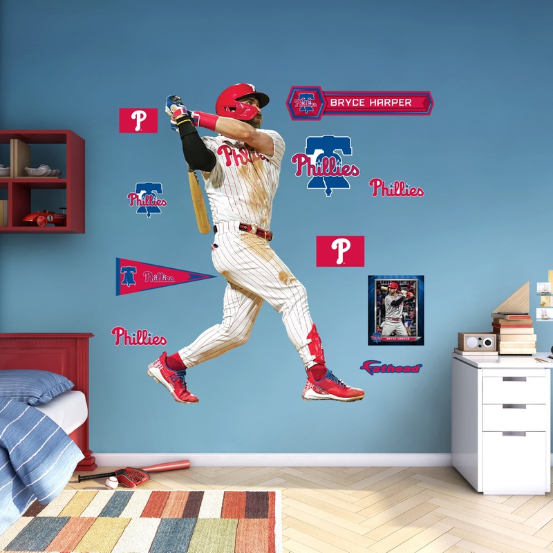Bryce Harper – RealBig Collection – Official MLB – Philadelphia Phillies – Reusable Vinyl Wall Decals #4
