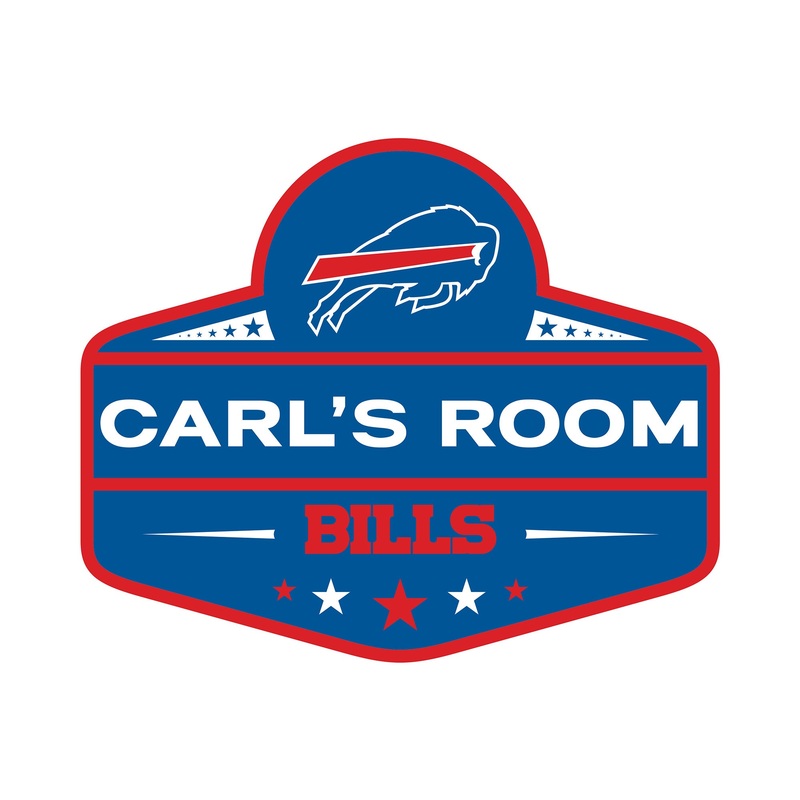 Buffalo Bills – Badge Logo – With Personalized Name – Official NFL – Reusable Vinyl Transfer Decal