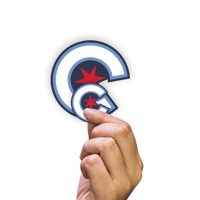 Chicago Cubs – RealBig City Connect Logo Collection – Official MLB – Reusable Vinyl Wall Decals #1