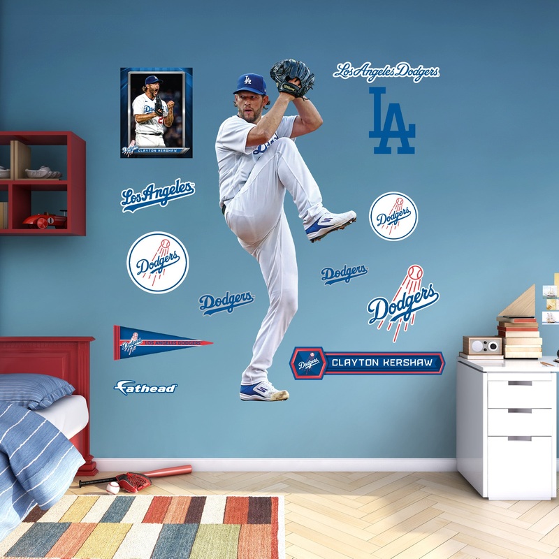 Clayton Kershaw – RealBig Collection – Official MLB – Los Angeles Dodgers – Reusable Vinyl Wall Decals #4