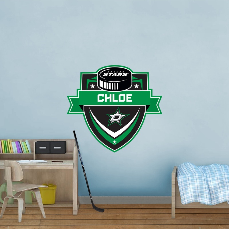 Dallas Stars – Badge – With Personalized Name – Official NHL – Vinyl Transfer Decal #2