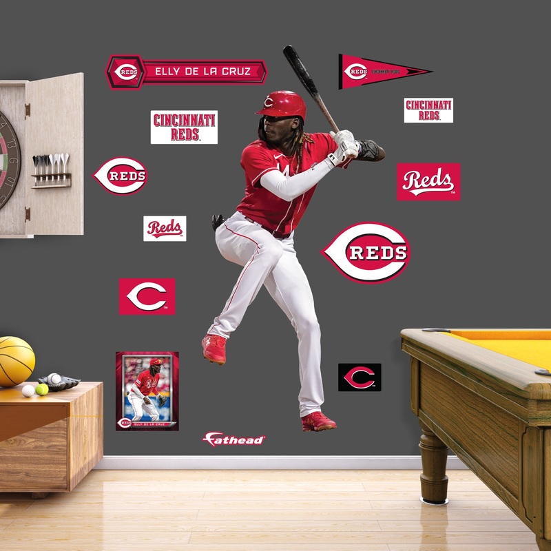 Elly De La Cruz – RealBig Collection – Official MLB – Cincinnati Reds – Reusable Vinyl Wall Decals #1