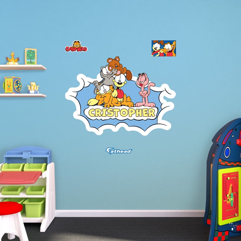 Garfield – Garfield, Odie & Arlene Thinking About You Graphic – With Personalized Name – Official Nickelodeon – Vinyl Transfer Decals