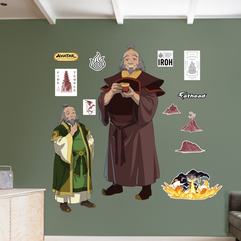 Iroh – Avatar The Last Airbender – RealBig Collection – Official Nickelodeon – Reusable Vinyl Wall Decals