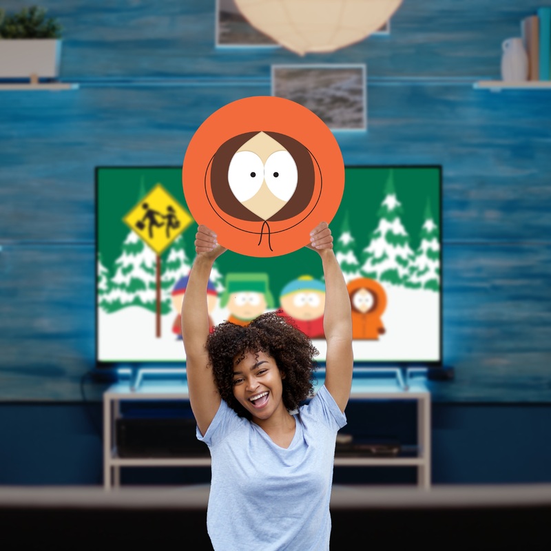Kenny – Big Head – Officially Licensed Paramount – South Park – Foam Core Cutout