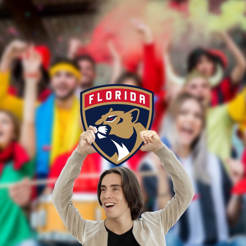 Logo – Big Head – Official NHL – Florida Panthers – Foam Core Cutout