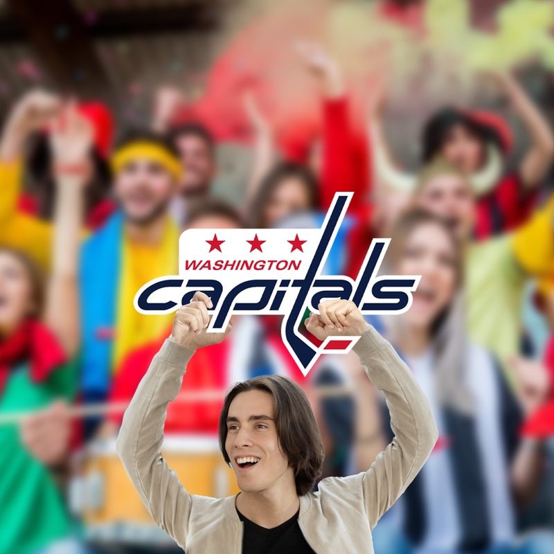 Logo – Big Head – Official NHL – Washington Capitals – Foam Core Cutout