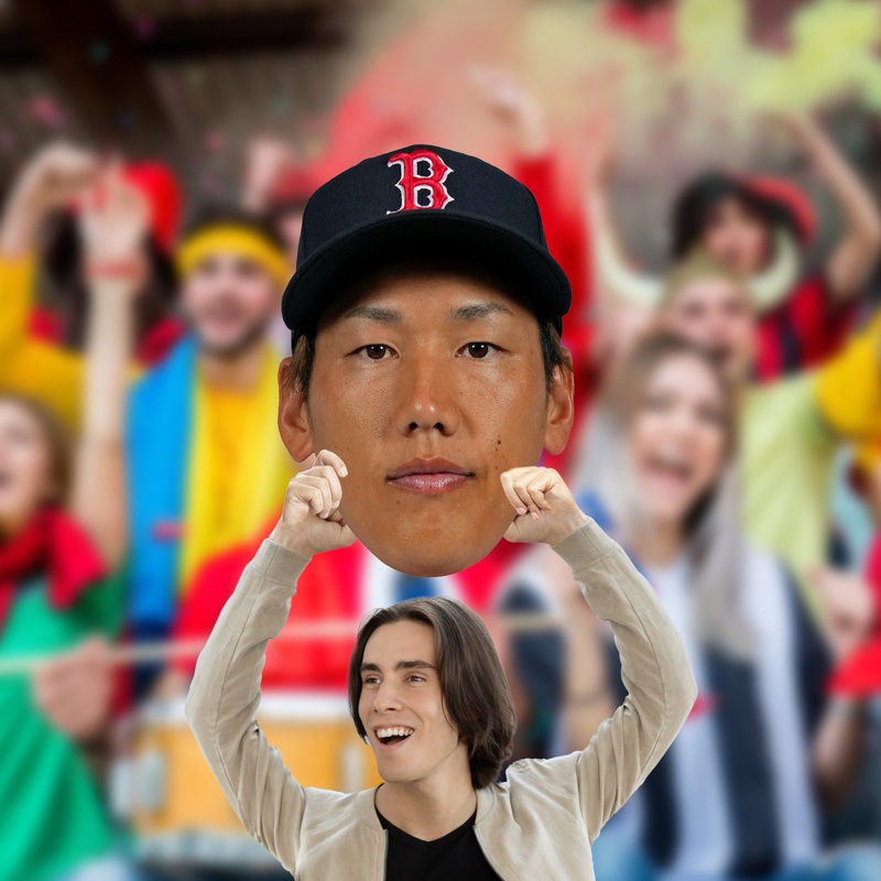 Masataka Yoshida – Big Head – Official MLB – Boston Red Sox – Foam Core Cutout