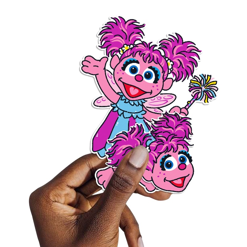 Abby Cadabby – 5 Character Minis (Mixed Sizes) – Official Sesame Street – Reusable Vinyl Decals