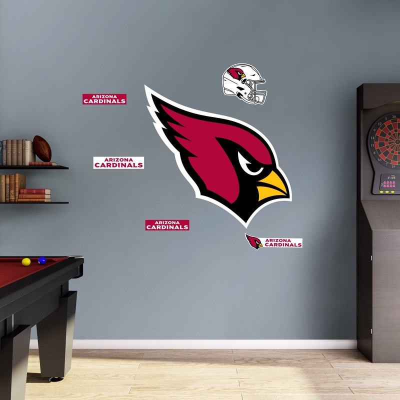 Arizona Cardinals – RealBig Logo Collection – Official NFL – Reusable Vinyl Wall Decals