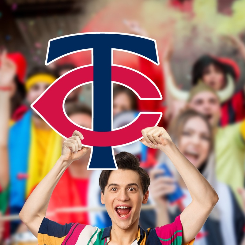 BigHead Logo – Big Head – Official MLB – Minnesota Twins – Foam Core Cutout