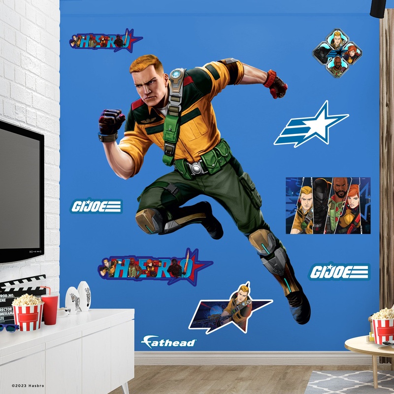 Duke – G.I. Joe – RealBig Collection – Official Hasbro – Reusable Vinyl Wall Decals