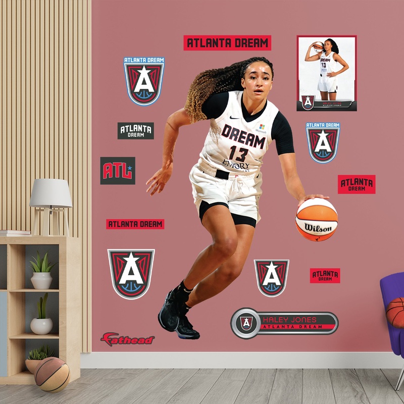 Haley Jones – RealBig Collection – Official WNBA – Atlanta Dream – Reusable Vinyl Wall Decals