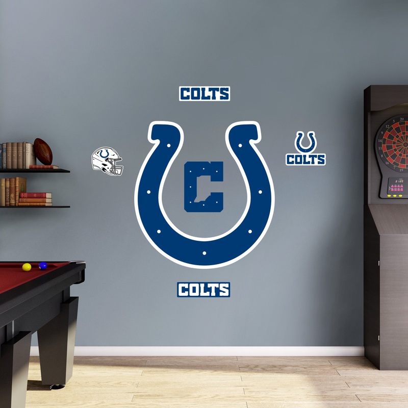 Indianapolis Colts – RealBig Logo Collection – Official NFL – Reusable Vinyl Wall Decals