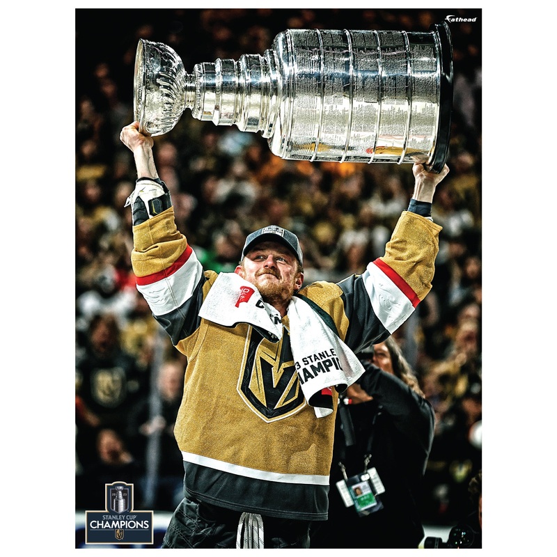Jack Eichel – 2023 Stanley Cup Hoist – Peel & Stick Poster – Official NHL – Vegas Golden Knights – Reusable Vinyl Wall Decal