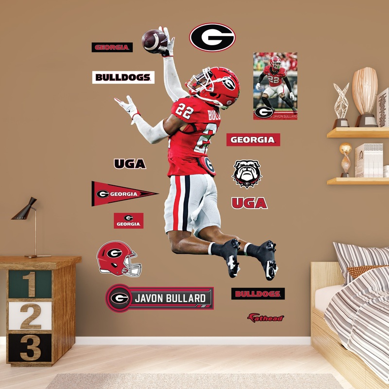 Javon Bullard – RealBig NIL Collection – Official NCAA – Georgia Bulldogs – Reusable Vinyl Wall Decals