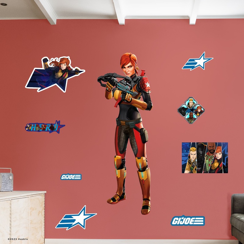 Scarlett – G.I. Joe – RealBig Collection – Official Hasbro – Reusable Vinyl Wall Decals