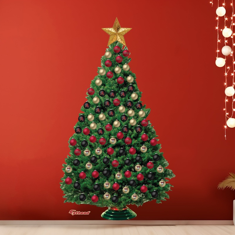 Arizona Diamondbacks – Decorate Your Own Christmas Tree – Official MLB – Reusable Vinyl Wall Decals