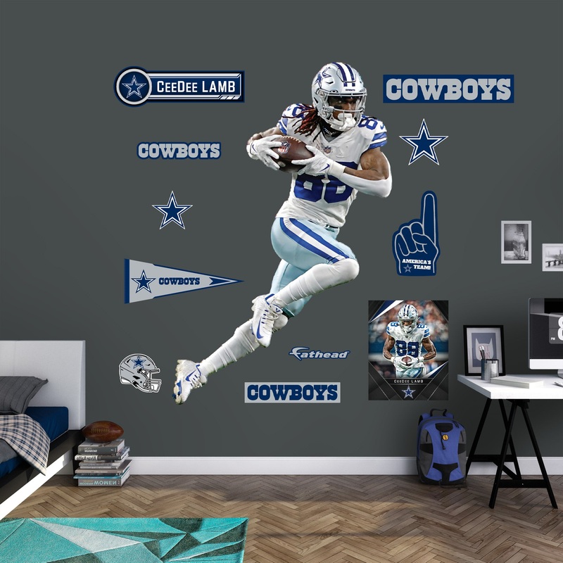 CeeDee Lamb – RealBig Collection – Official NFL – Dallas Cowboys – Reusable Vinyl Wall Decals #4