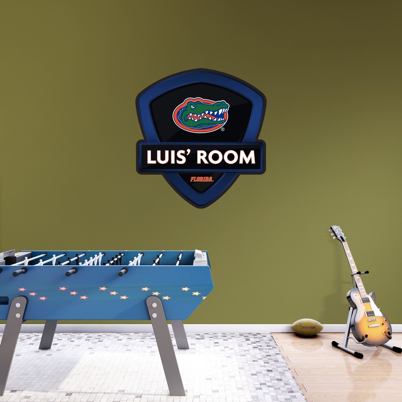 Florida Gators – Badge – With Personalized Name – Official NCAA – Vinyl Transfer Decal