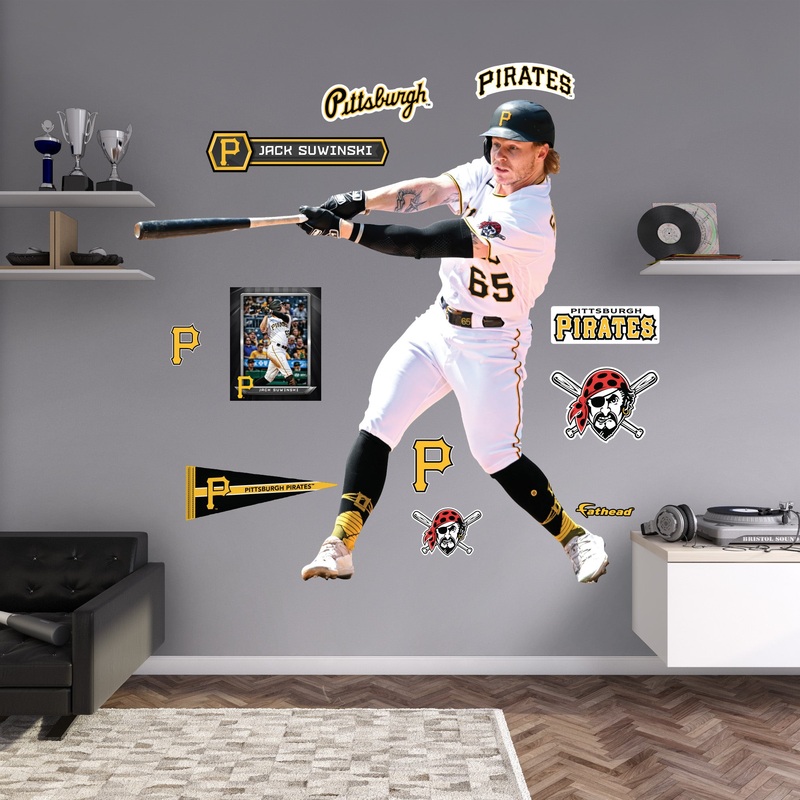 Jack Suwinski – RealBig Collection – Official MLB – Pittsburgh Pirates – Reusable Vinyl Wall Decals