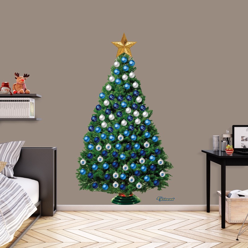 Kansas City Royals – Decorate Your Own Christmas Tree – Official MLB – Reusable Vinyl Wall Decals