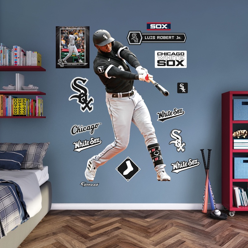 Luis Robert Jr. – RealBig Collection – Official MLB – Chicago White Sox – Reusable Vinyl Wall Decals