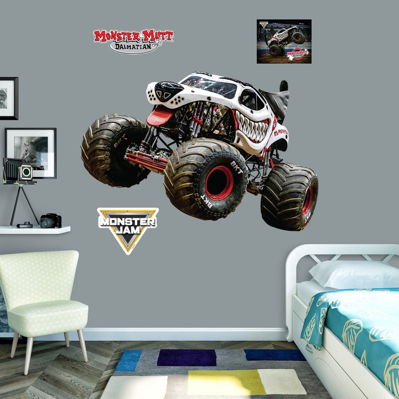 Monster Mutt Dalmatian – RealBig Collection – Official Monster Jam – Reusable Vinyl Wall Decals