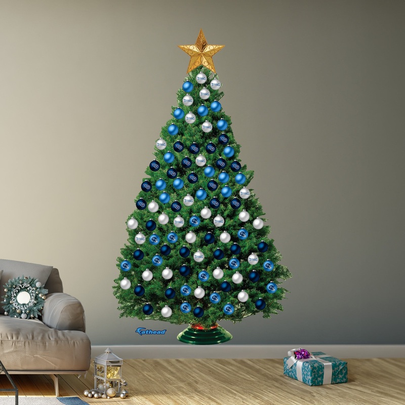 Tennessee Titans – Decorate Your Own Christmas Tree – Official NFL – Reusable Vinyl Wall Decals