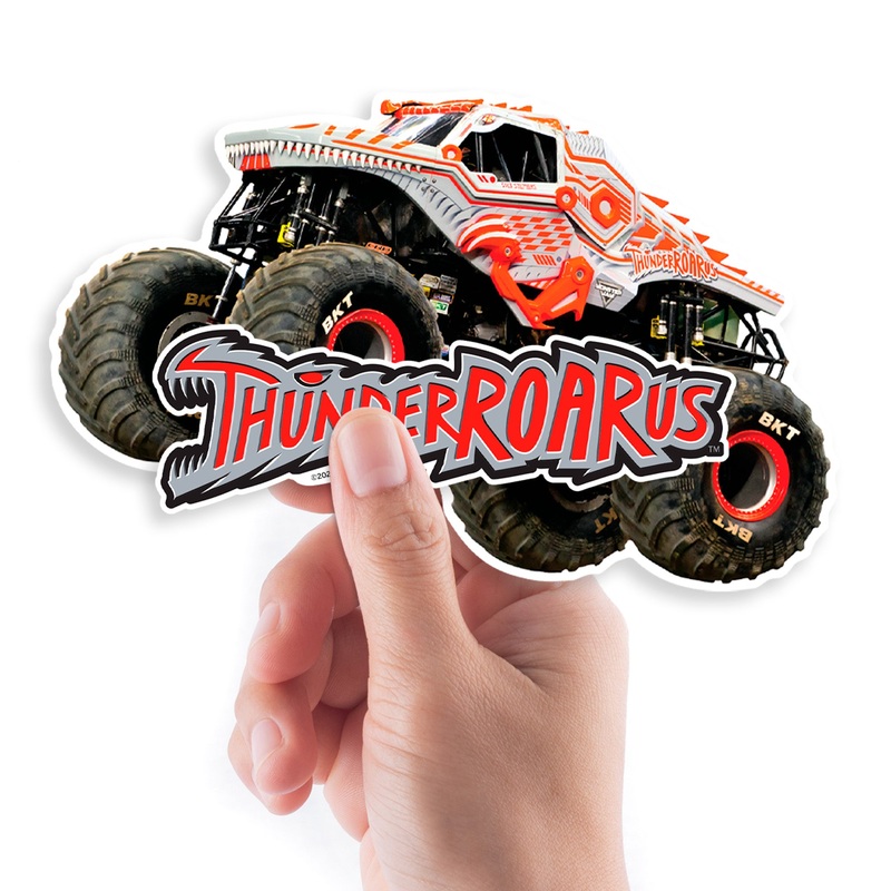 ThunderROARus – 5 Character Minis (Mixed Sizes) – Official Monster Jam – Reusable Vinyl Decals