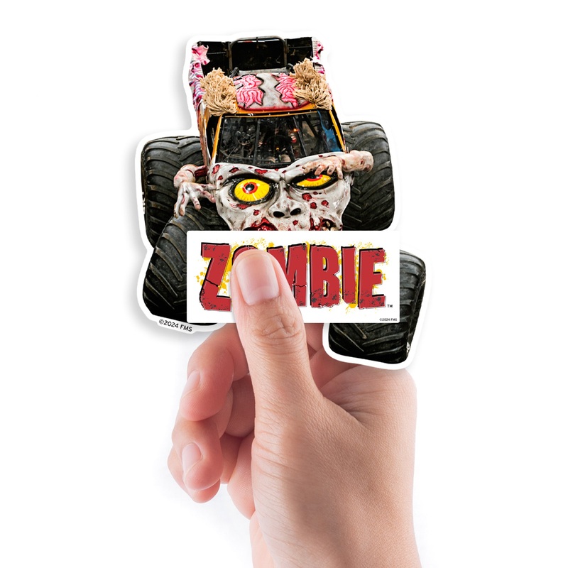 Zombie – 5 Minis (Mixed Sizes) – Official Monster Jam – Monster Jam – Reusable Vinyl Decals