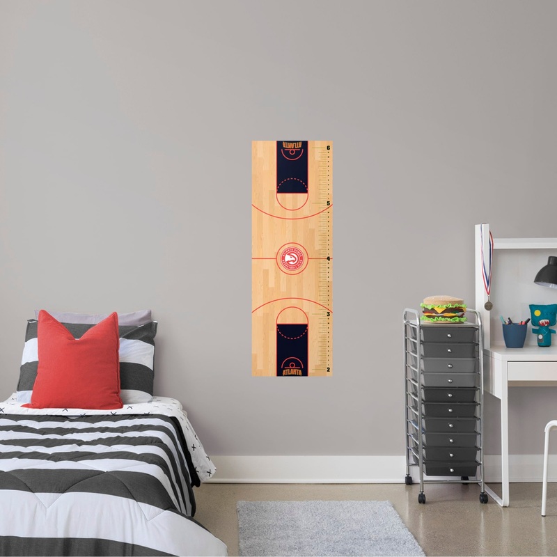 Atlanta Hawks – Growth Chart – Official NBA – Reusable Vinyl Wall Decal #1