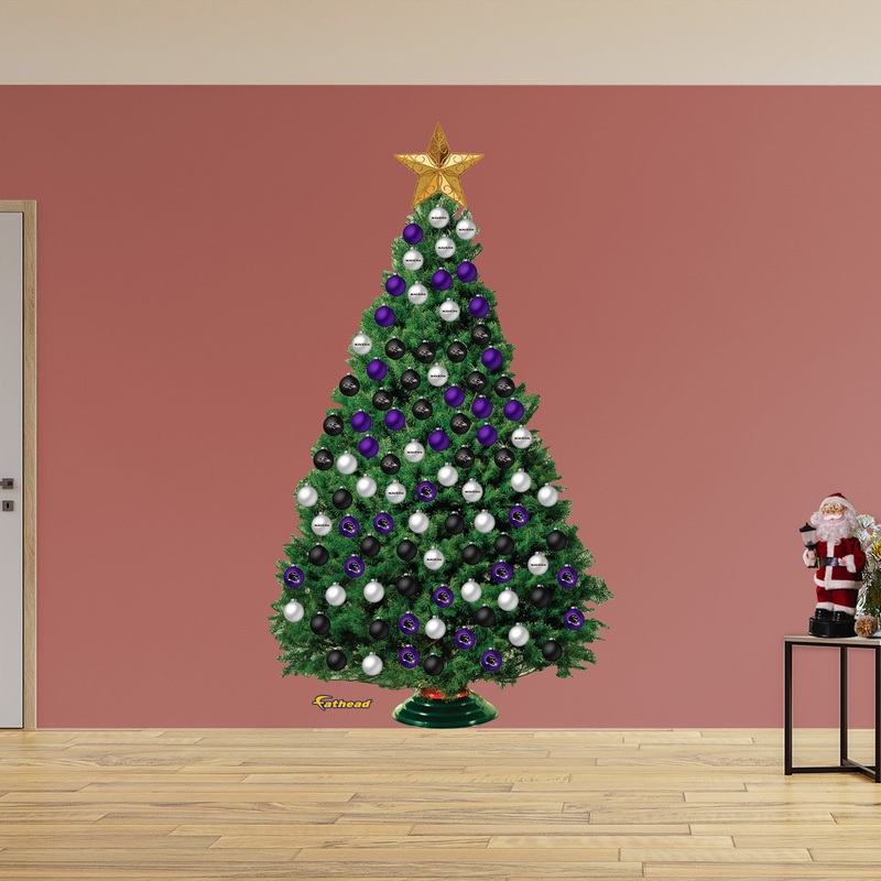 Baltimore Ravens – Decorate Your Own Christmas Tree – Official NFL – Reusable Vinyl Wall Decals