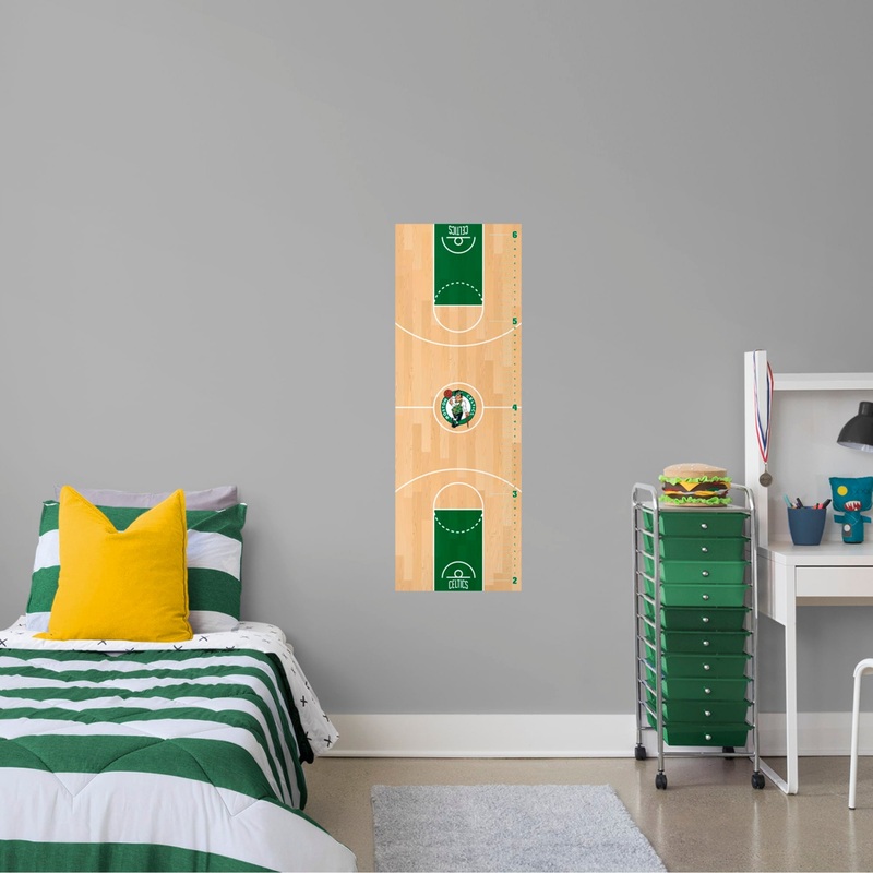 Boston Celtics – Growth Chart – Official NBA – Reusable Vinyl Wall Decal