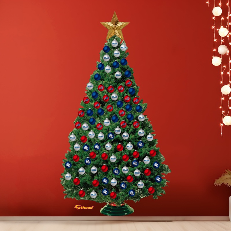 Buffalo Bills – Decorate Your Own Christmas Tree – Official NFL – Reusable Vinyl Wall Decals