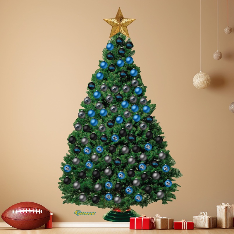 Carolina Panthers – Decorate Your Own Christmas Tree – Official NFL – Reusable Vinyl Wall Decals