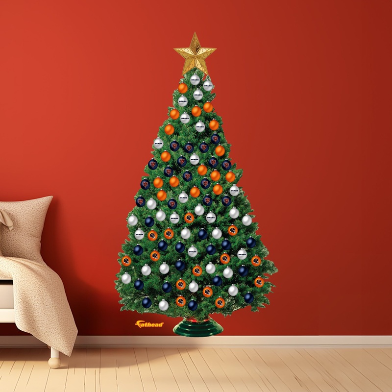 Chicago Bears – Decorate Your Own Christmas Tree – Official NFL – Reusable Vinyl Wall Decals