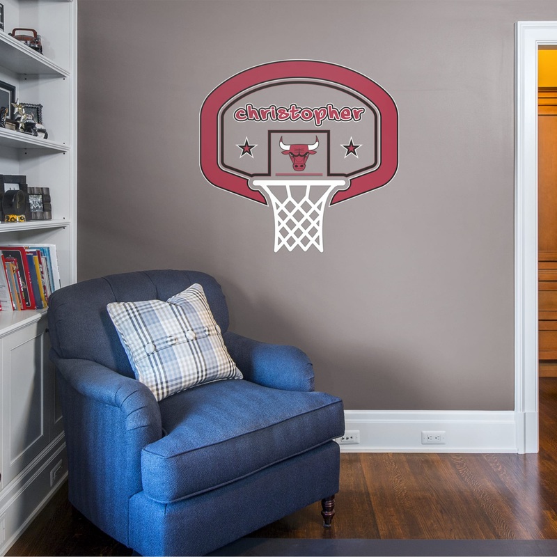 Chicago Bulls – Graphic – With Personalized Name – Official NBA – Vinyl Transfer Decal