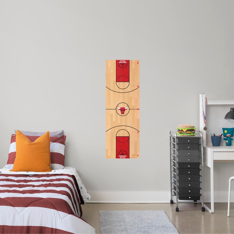 Chicago Bulls – Growth Chart – Official NBA – Reusable Vinyl Wall Decal