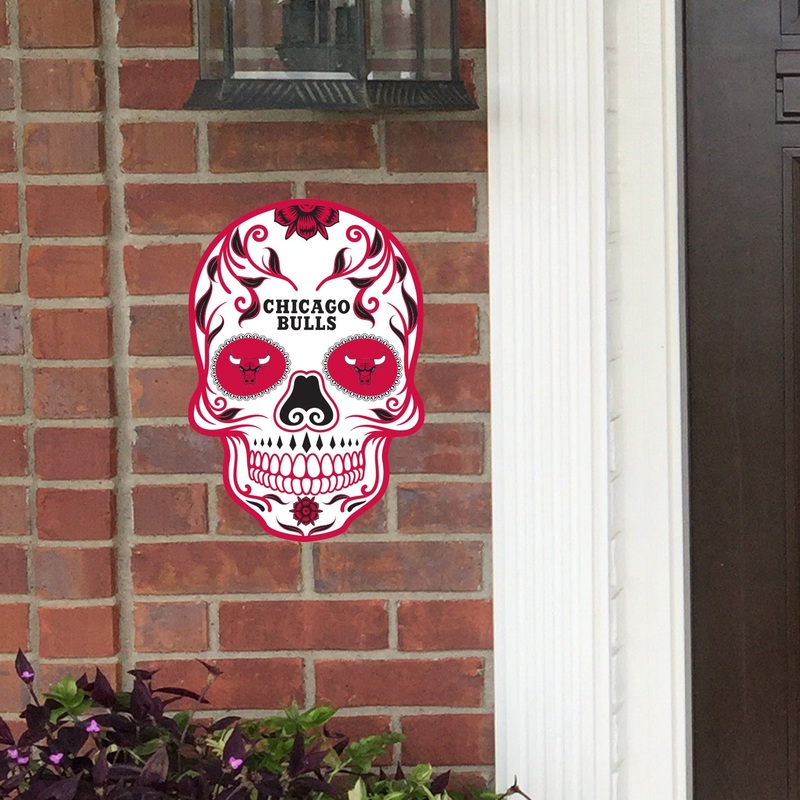 Chicago Bulls – Sugar Skull Logo – Outdoor Wall Decals – Official NBA – Scratch Resistant Alumigraphics Smooth