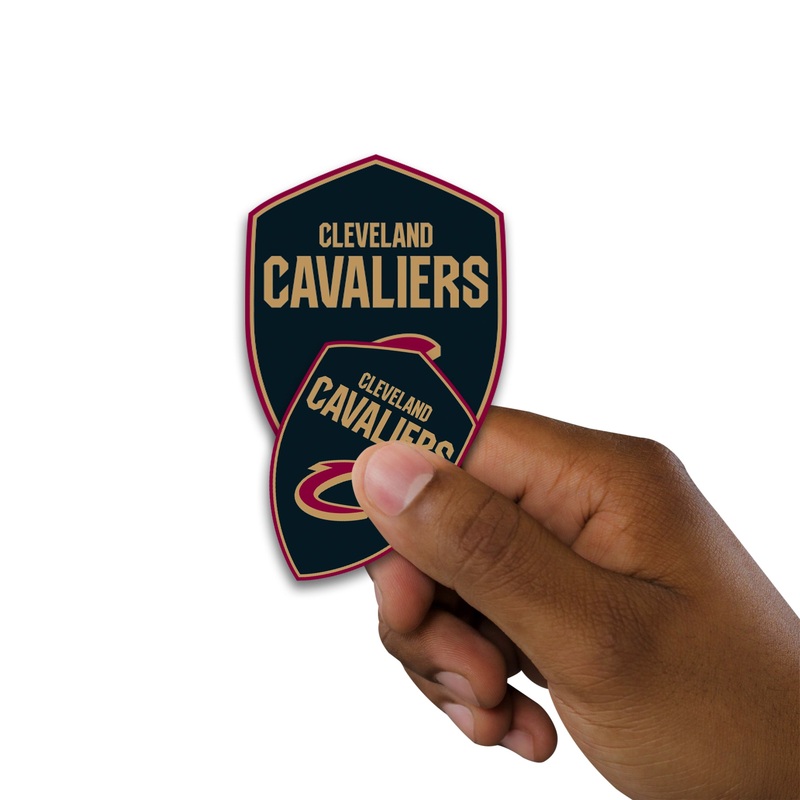 Cleveland Cavaliers – 5 Shield Logo Minis (Mixed Sizes) – Official NBA – Reusable Vinyl Decals