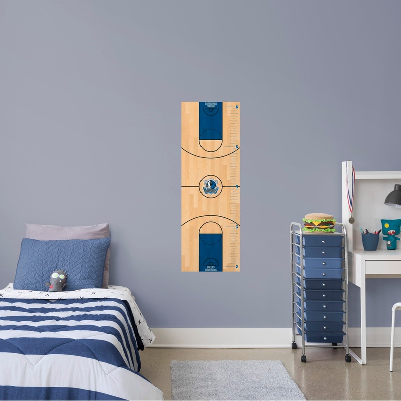 Dallas Mavericks – Growth Chart – Official NBA – Reusable Vinyl Wall Decal