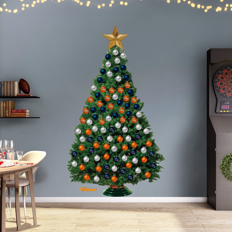 Denver Broncos – Decorate Your Own Christmas Tree – Official NFL – Reusable Vinyl Wall Decals