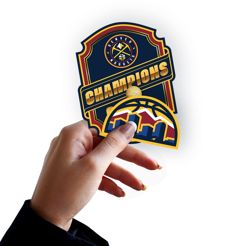 Denver Nuggets – 5 Logo Minis (Mixed Sizes) – Official NBA – Reusable Vinyl Decals