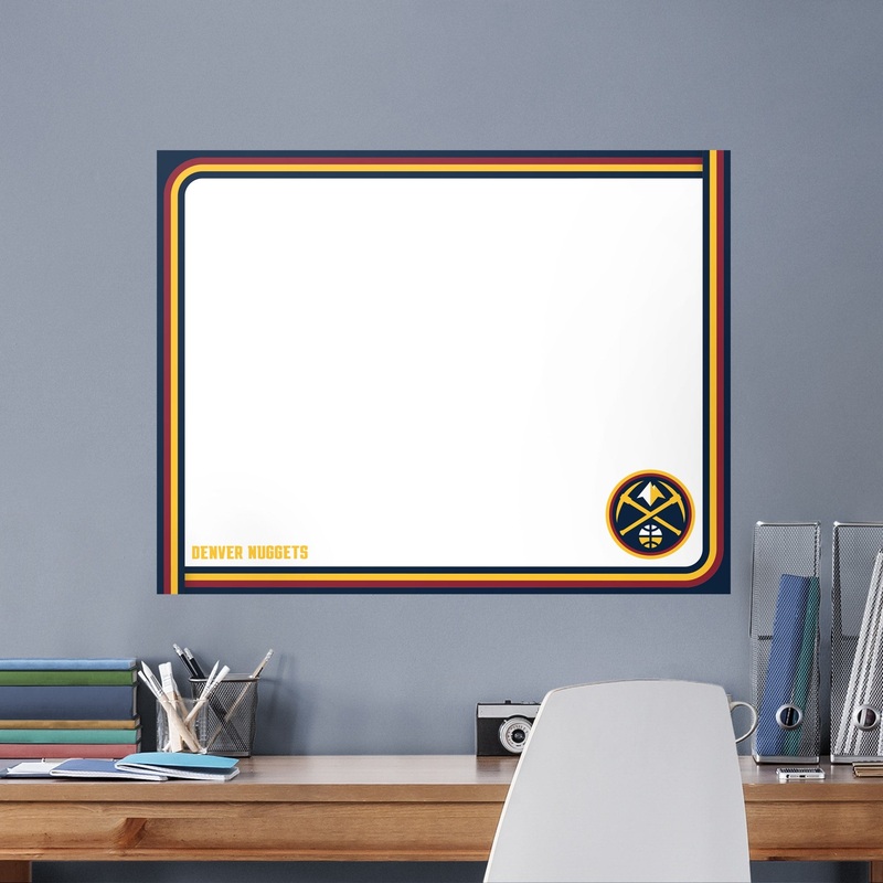 Denver Nuggets – Dry Erase Whiteboard – Official NBA – Reusable Vinyl Wall Decal