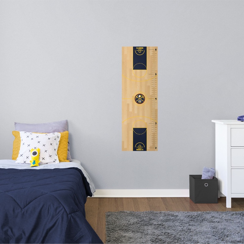 Denver Nuggets – Growth Chart – Official NBA – Reusable Vinyl Wall Decal